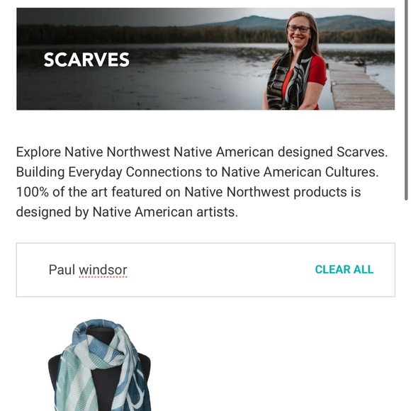 Northwest Blue Heron Eco Scarf - Picture 7 of 7